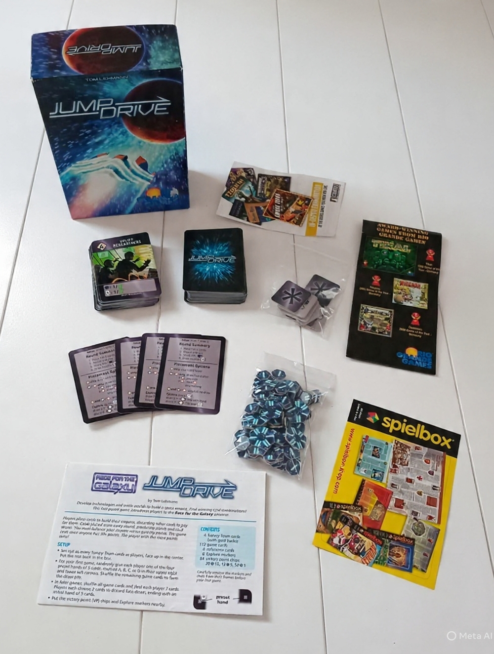 JumpDrive Space Adventure Card Game - Blue and Black